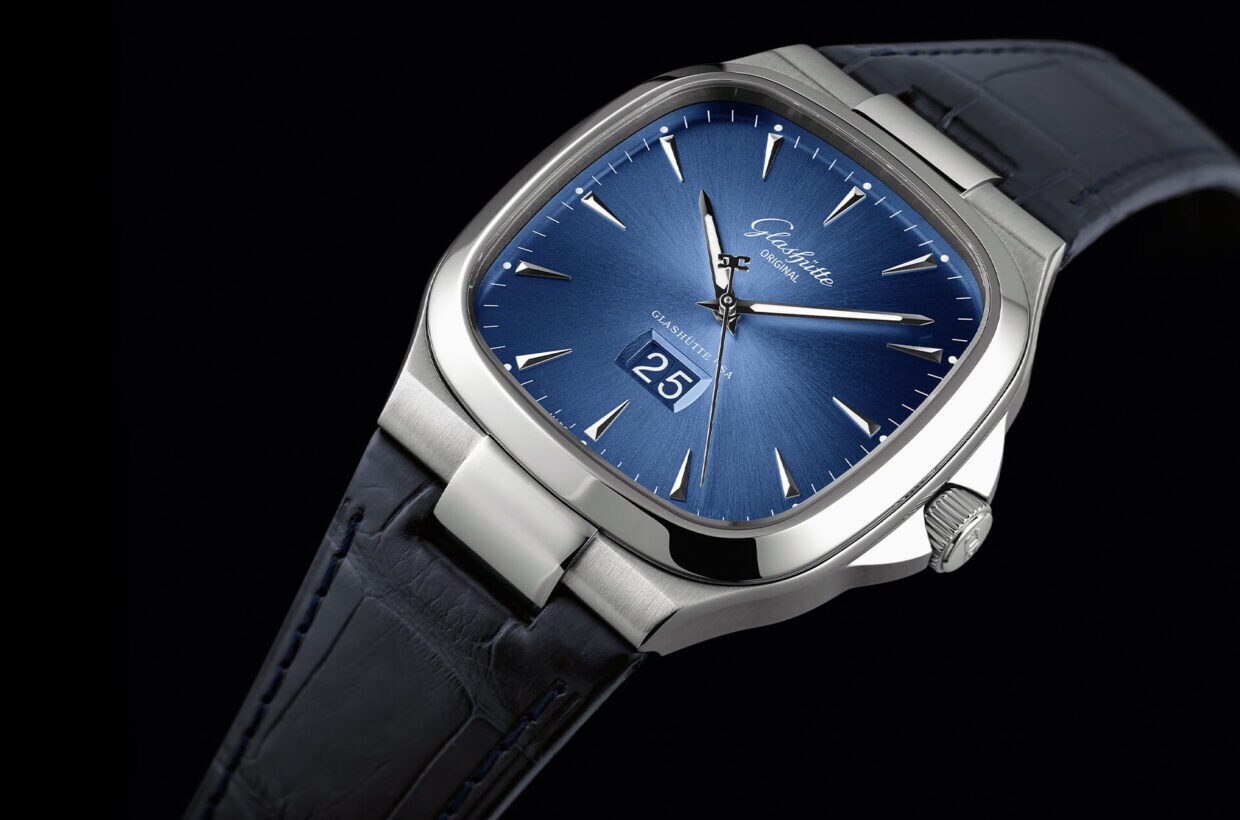 Agujas de oro blanco Agujas de las horas y los minutos de oro blanco con incrustaciones de Super-LumiNova Agujas de oro blanco Agujas de las horas y los minutos de oro blanco con incrustaciones de Super-LumiNova