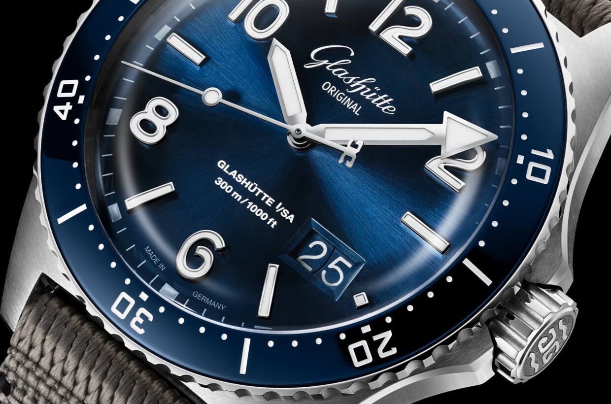 Blue dial