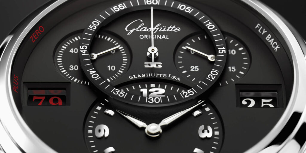 GLASHUTTE ORIGINAL 90.01.02.02.04 パノマティック デイト  腕時計 SS アリゲーター メンズ