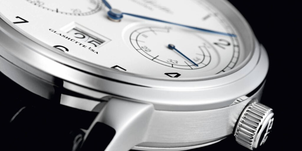 Silver-grained dial