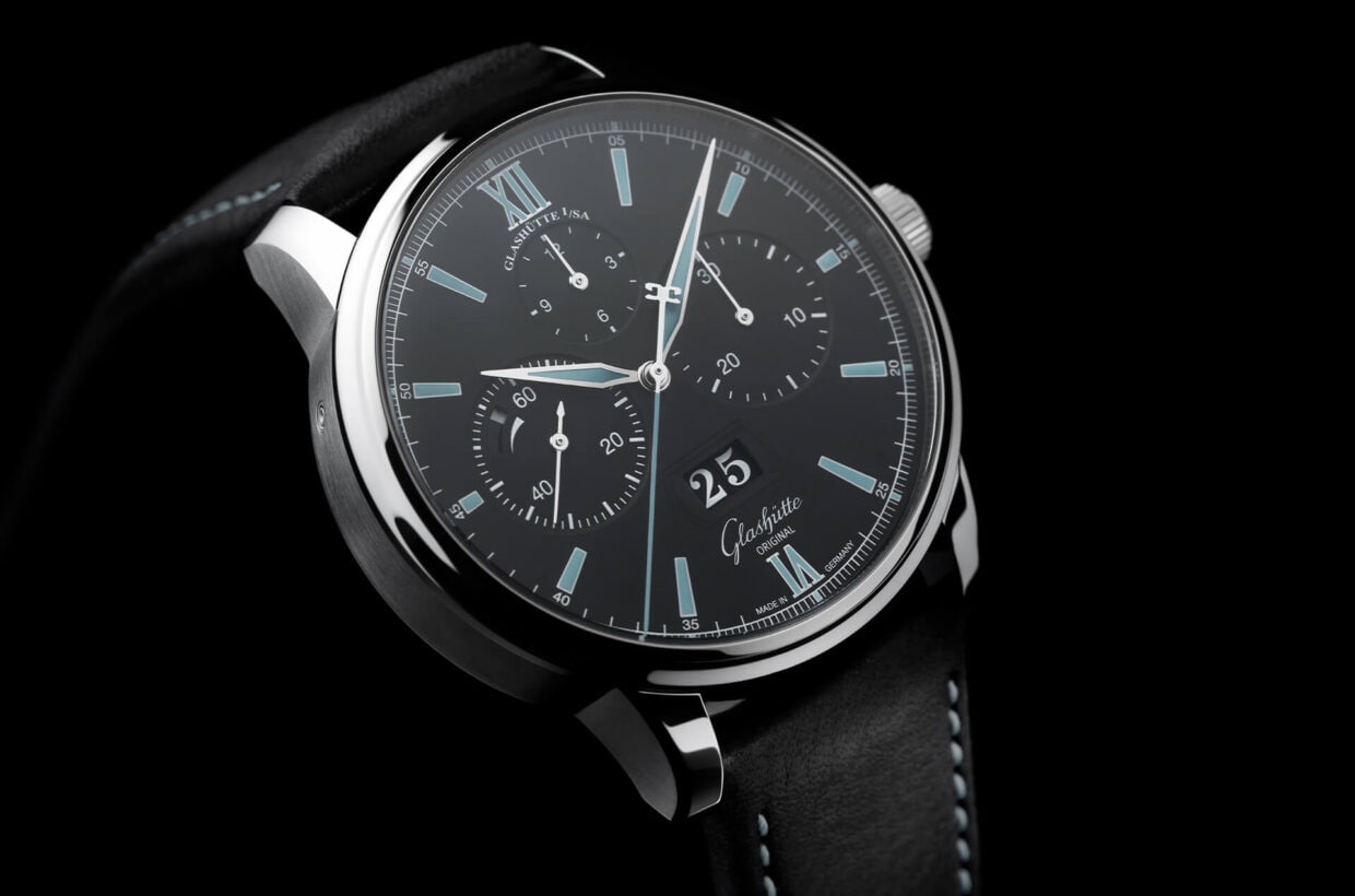 Compact complexity The chronograph with column-wheel switch was designed to be as simple and compact as possible. With its stable construction and low susceptibility to interference, this chronograph is a precise, reliable and formally beautiful companion. 