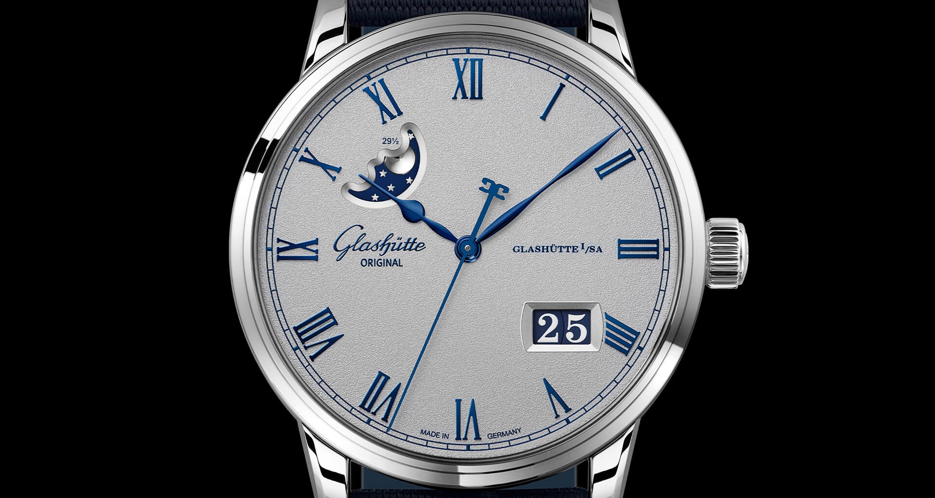 议员卓越大日历月相腕表1-36-24-02-02-61 - Glashütte Original