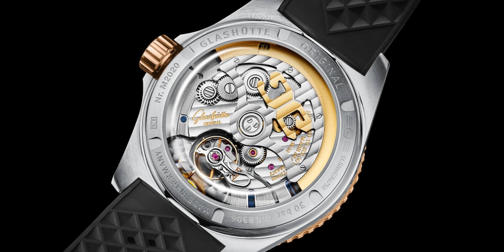 ラバーベルト 75 x106mmグラスヒュッテオリジナル　パノラマデイト SeaQパノラマデイト 1-36-13-03-90-33 - Glashütte Original