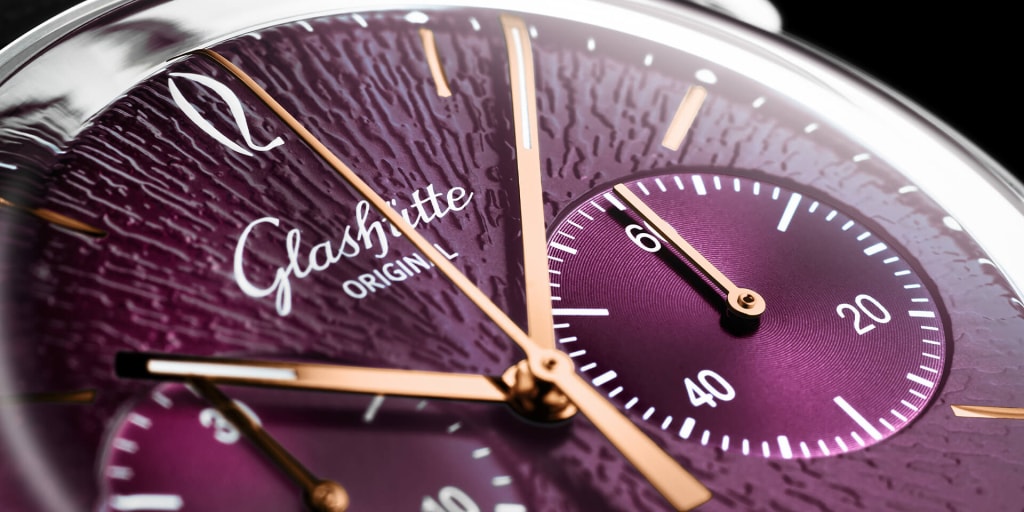 Bright purple dial