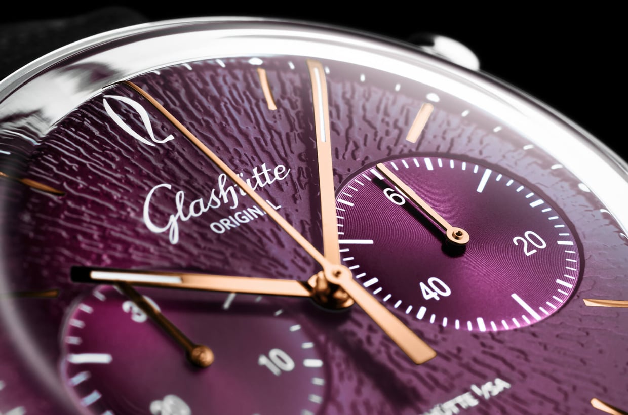 Bright purple dial