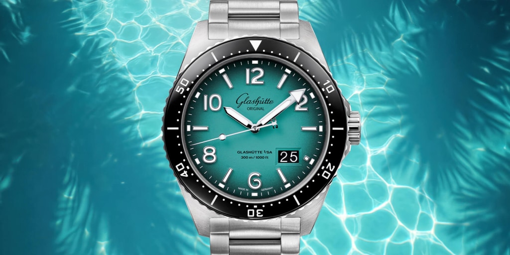 Richly hued dial