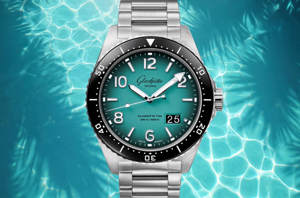 Richly hued dial