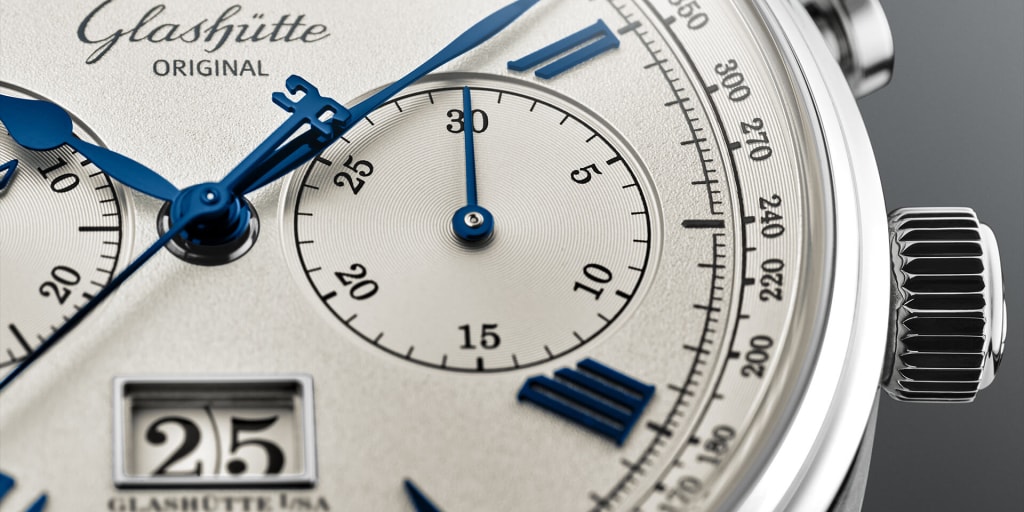 Intricately embossed dial