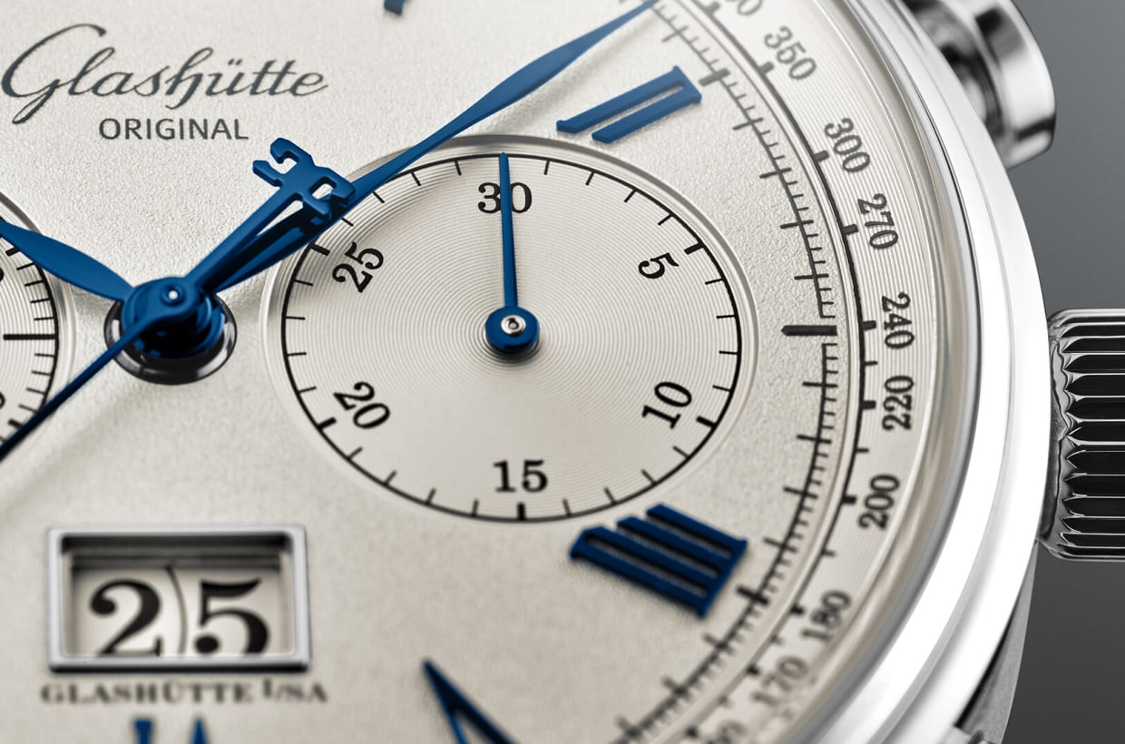 Intricately embossed dial